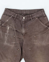 Vintage Carhartt Double Knee Distressed Workwear Trousers - W32 L28