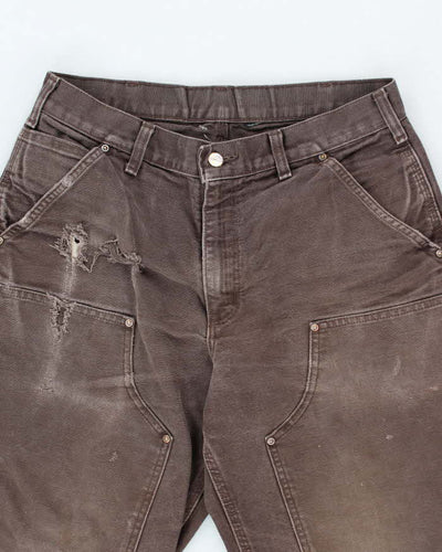 Vintage Carhartt Double Knee Distressed Workwear Trousers - W32 L28