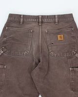 Vintage Carhartt Double Knee Distressed Workwear Trousers - W32 L28