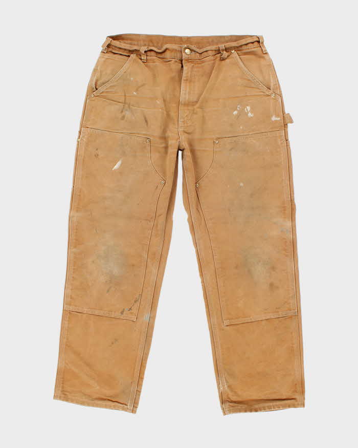 Vintage Carhartt Faded Double Knee Carpenter Trousers - W36 L30