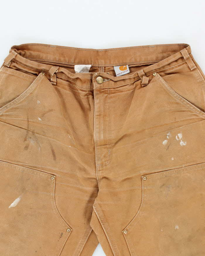 Vintage Carhartt Faded Double Knee Carpenter Trousers - W36 L30