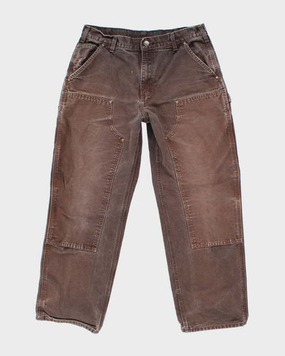 Vintage Carhartt Double Knee Faded Carpenter Trousers - W32 L28