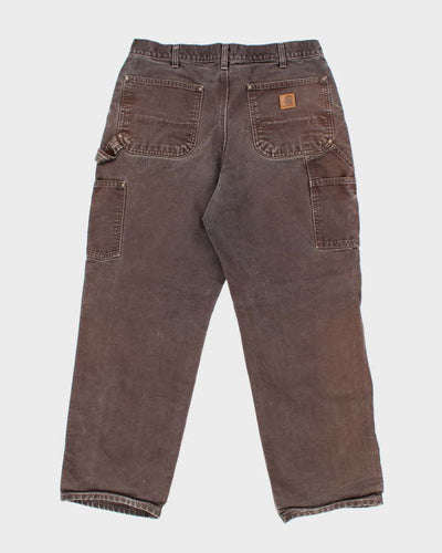 Vintage Carhartt Double Knee Faded Carpenter Trousers - W32 L28