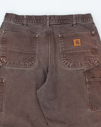 Vintage Carhartt Double Knee Faded Carpenter Trousers - W32 L28