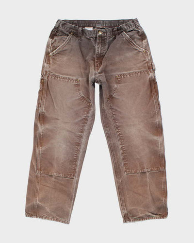 Vintage Carhartt Double Knee Faded Carpenter Trousers - W32 L27