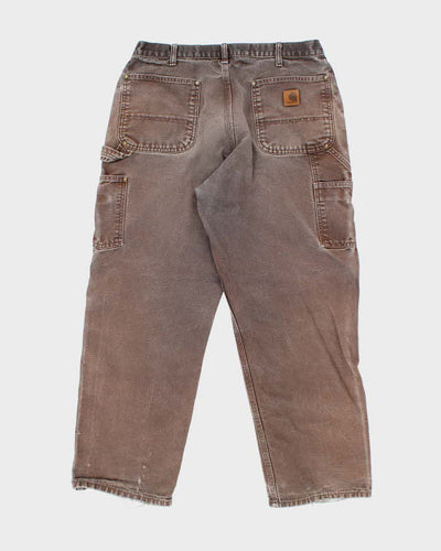 Vintage Carhartt Double Knee Faded Carpenter Trousers - W32 L27