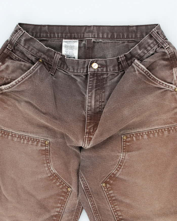 Vintage Carhartt Double Knee Faded Carpenter Trousers - W32 L27