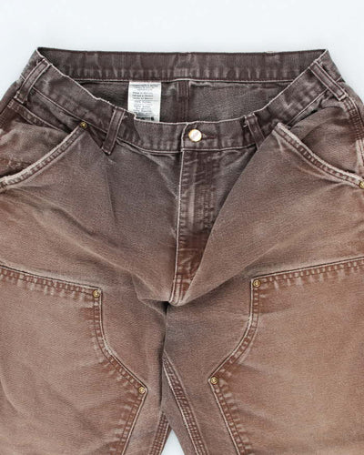 Vintage Carhartt Double Knee Faded Carpenter Trousers - W32 L27