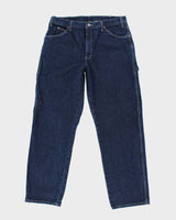 Vintage 2000's Dickies Heavyweight Dark Denim Carpenter Trousers - W34 L33
