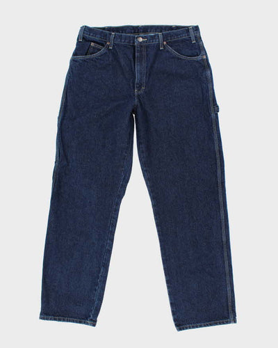 Vintage 2000's Dickies Heavyweight Dark Denim Carpenter Trousers - W34 L33