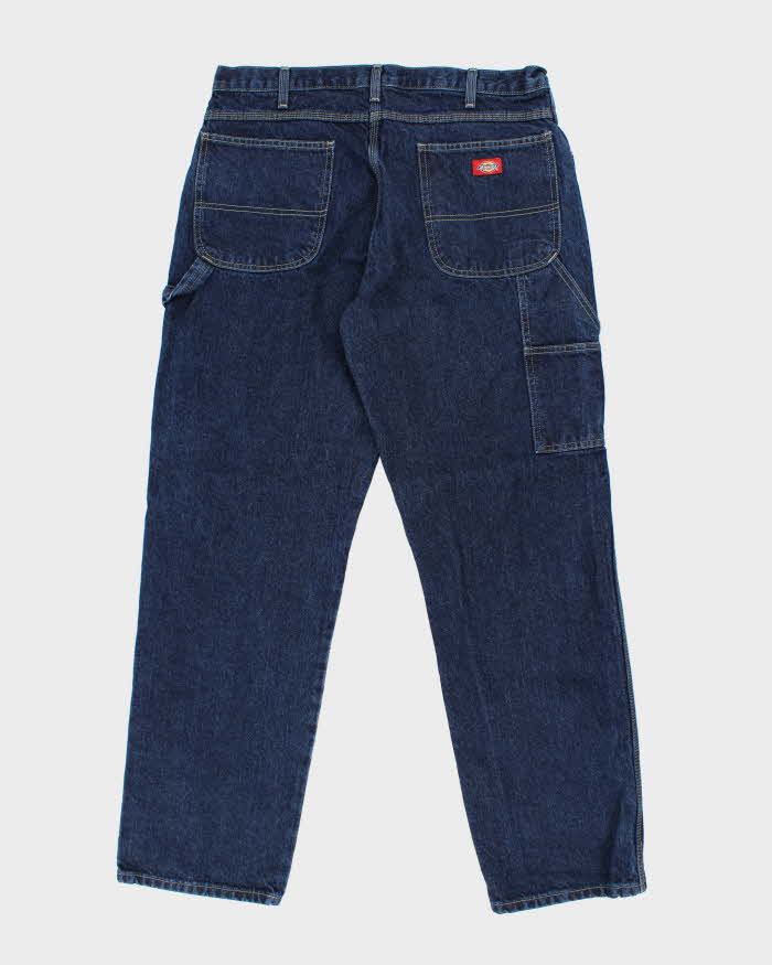 Vintage 2000's Dickies Heavyweight Dark Denim Carpenter Trousers - W34 L33