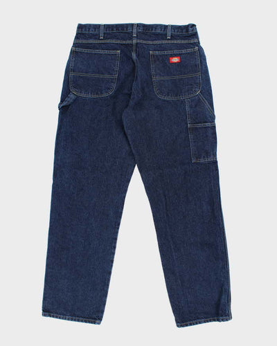Vintage 2000's Dickies Heavyweight Dark Denim Carpenter Trousers - W34 L33