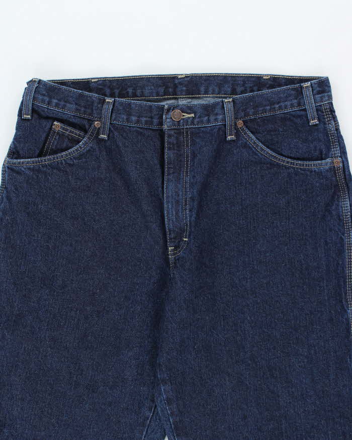 Vintage 2000's Dickies Heavyweight Dark Denim Carpenter Trousers - W34 L33