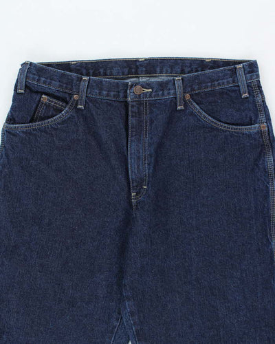 Vintage 2000's Dickies Heavyweight Dark Denim Carpenter Trousers - W34 L33