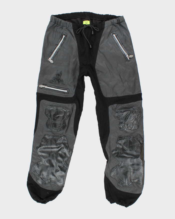 Vintage Cyberdog x Kappa Heavyweight Panelled Tracksuit Bottoms - W30 L26