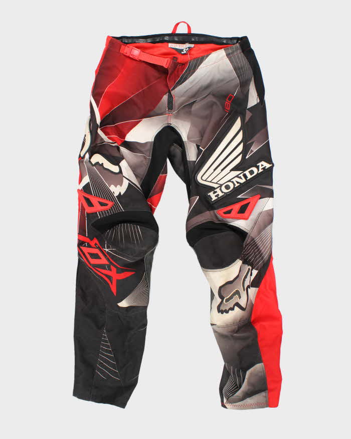 Vintage 90's Fox Racing Graphic Printed Motocross Trousers - W30 L32