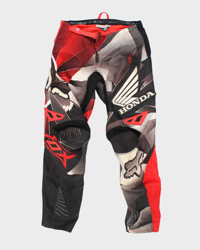 Vintage 90's Fox Racing Graphic Printed Motocross Trousers - W30 L32