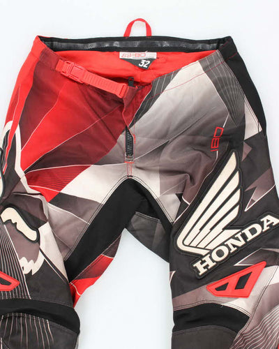 Vintage 90's Fox Racing Graphic Printed Motocross Trousers - W30 L32