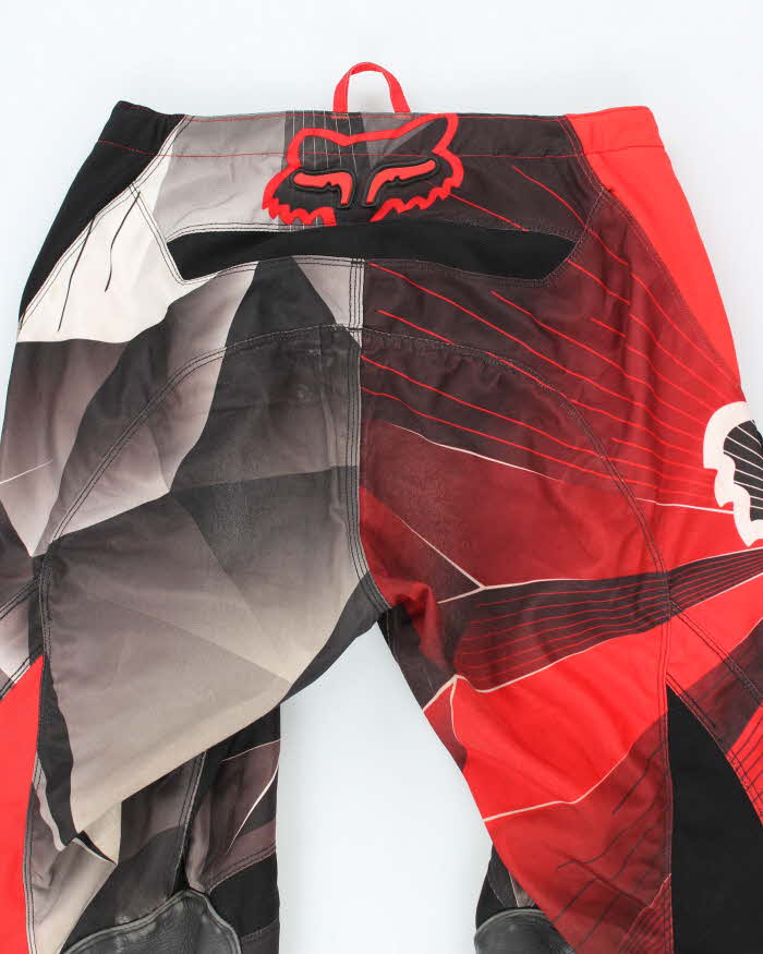 Vintage 90's Fox Racing Graphic Printed Motocross Trousers - W30 L32