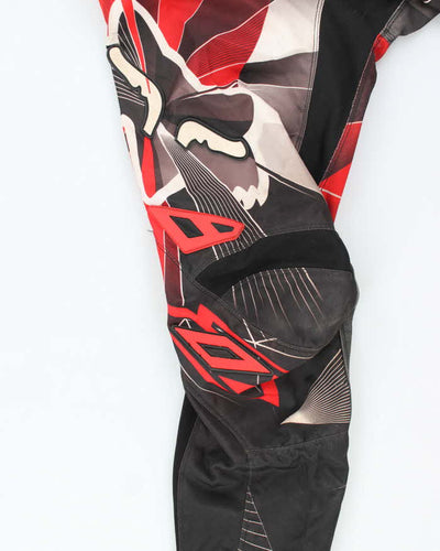 Vintage 90's Fox Racing Graphic Printed Motocross Trousers - W30 L32