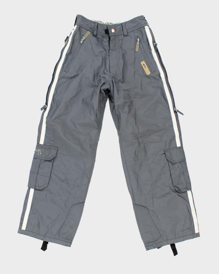 Vintage Y2K DNA Multi Zipped Baggy Ski Trousers - M