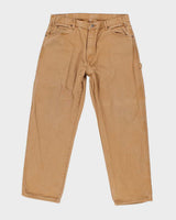 Vintage 2000's Dickies Heavyweight Wide Leg Carpenter Trousers - W34 L29