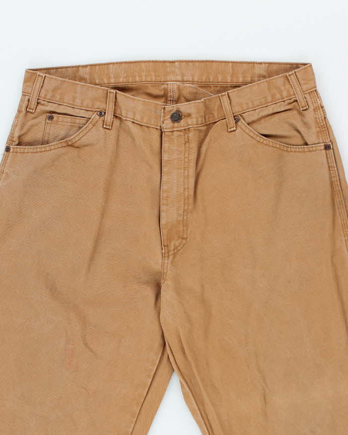 Vintage 2000's Dickies Heavyweight Wide Leg Carpenter Trousers - W34 L29