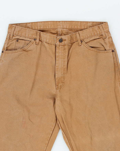 Vintage 2000's Dickies Heavyweight Wide Leg Carpenter Trousers - W34 L29