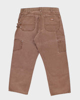 Vintage 2000's Dickies Heavyweight Faded Wide Leg Carpenter Trousers - W36 L25