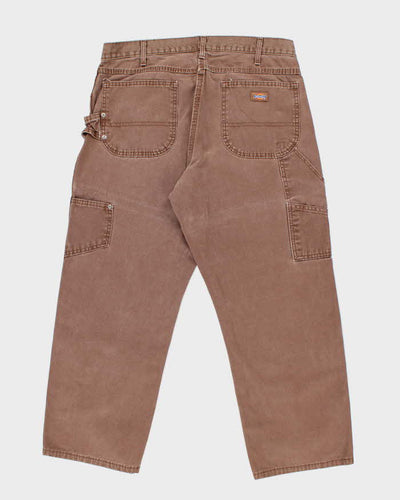 Vintage 2000's Dickies Heavyweight Faded Wide Leg Carpenter Trousers - W36 L25