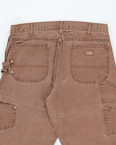Vintage 2000's Dickies Heavyweight Faded Wide Leg Carpenter Trousers - W36 L25