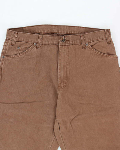 Vintage 2000's Dickies Heavyweight Faded Wide Leg Carpenter Trousers - W34 L29