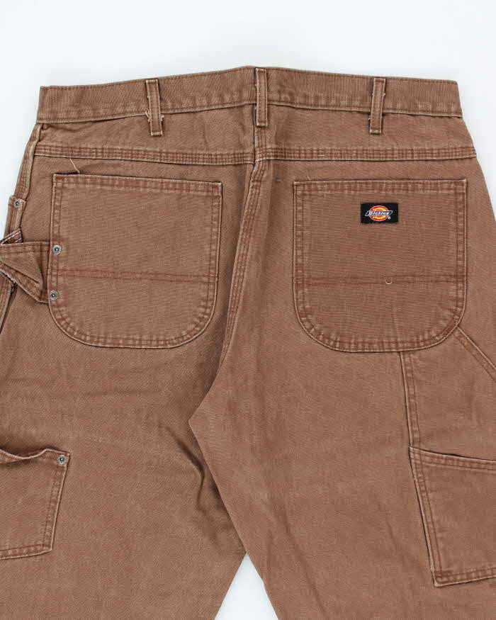Vintage 2000's Dickies Heavyweight Faded Wide Leg Carpenter Trousers - W34 L29