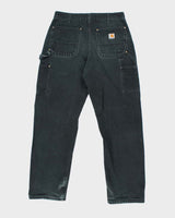 Vintage 90's Carhartt Heavyweight Faded Double Knee Carpenter Trousers - W30 L30