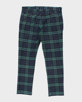 Vintage 2000's Ralph Lauren Tartan Tapered Chino Trousers - W36 L28