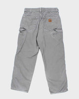 Vintage 2000's Carhartt Faded Single Knee Carpenter Trousers - W30 L27