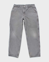 Vintage 2000's Carhartt Lined Single Knee Carpenter Trousers - W34 L32