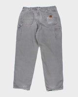 Vintage 2000's Carhartt Lined Single Knee Carpenter Trousers - W34 L32