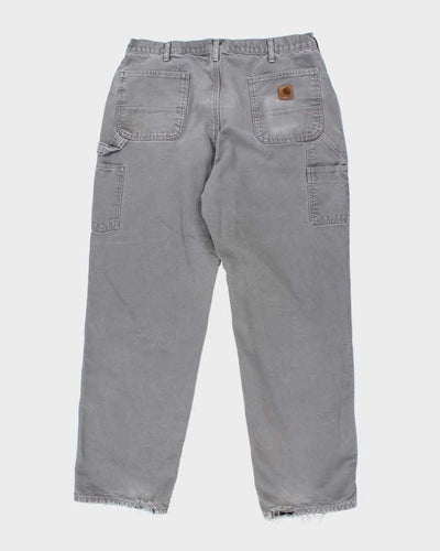 Vintage 2000's Carhartt Lined Single Knee Carpenter Trousers - W34 L32