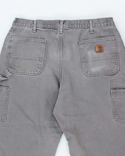 Vintage 2000's Carhartt Lined Single Knee Carpenter Trousers - W34 L32