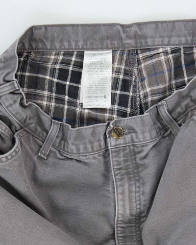 Vintage 2000's Carhartt Lined Single Knee Carpenter Trousers - W34 L32