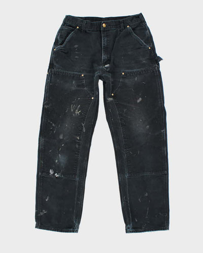 Vintage Carhartt Paint Splatted Double Knee Carpenter Trousers - W28 L29