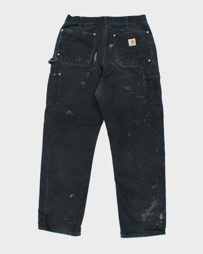Vintage Carhartt Paint Splatted Double Knee Carpenter Trousers - W28 L29