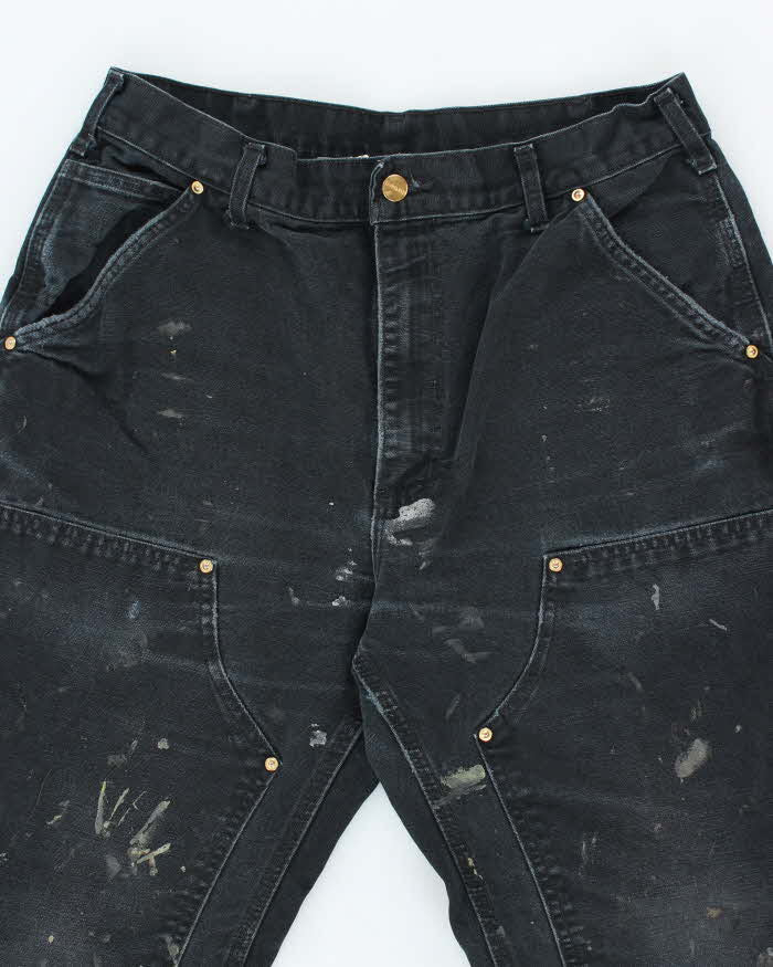 Vintage Carhartt Paint Splatted Double Knee Carpenter Trousers - W28 L29