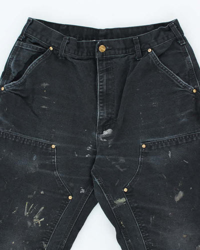 Vintage Carhartt Paint Splatted Double Knee Carpenter Trousers - W28 L29