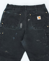 Vintage Carhartt Paint Splatted Double Knee Carpenter Trousers - W28 L29