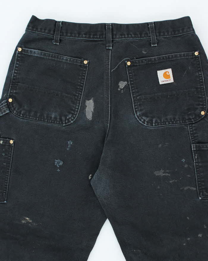 Vintage Carhartt Paint Splatted Double Knee Carpenter Trousers - W28 L29