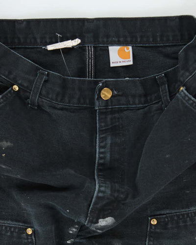 Vintage Carhartt Paint Splatted Double Knee Carpenter Trousers - W28 L29
