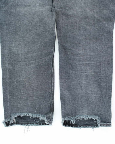 Vintage Carhartt Faded Black Double Knee Carpenter Trousers - W34 L32