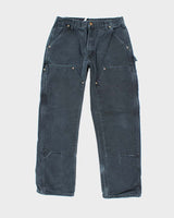 Vintage Carhartt Faded Black Double Knee Carpenter Trousers - W28 L28